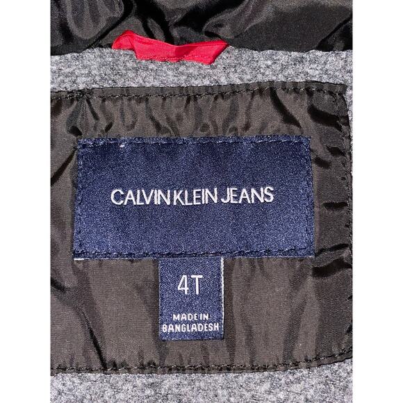 Calvin Klein Toddler Puffer Jacket - Size 4T - Warm & Fleece Lined - Picture 6 of 10